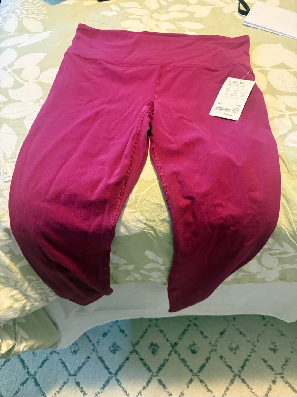 Athleta Berry Magenta Elation 7/8 Leggings